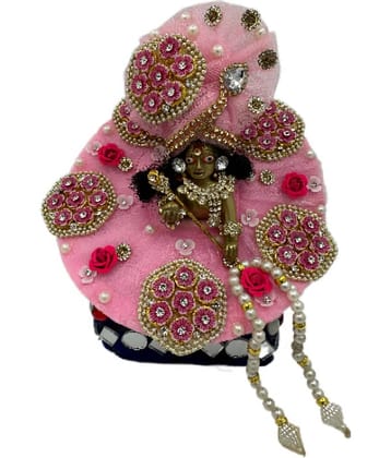 Dreemoh God's Treat Laddu Gopal Pink Cotton Dress ( Pack of 1 )