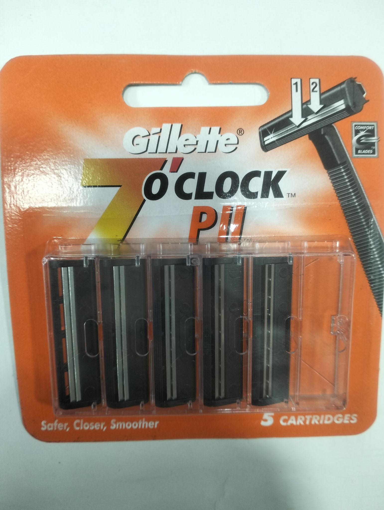 Gillette O'clock Pli 5 cartridges 