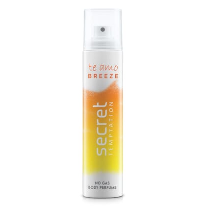 Secret Temptation Te Amo Breeze Perfume Body Spray for Women, 120ml Secret Temptation Te Amo Breeze Perfume Body Spray for Women, 120ml - Multi / 120 ml (Pack of 1)