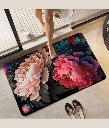 mahek accessories Set of 1 Anti-skid Rubber Door Mat ( 40 X 60 cm ) Assorted