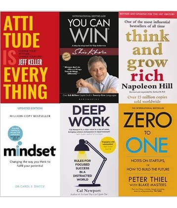 Attitude Is Everything + You Can Win + Think And Grow Rich + Mindset + Deep Work + Zero To One