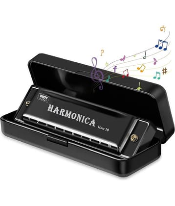 Harmonica Mouth Organ Musical Instrument, Copper Core Mouth Organ Gift for Kids, Mouthorgans Instrument Harmonica C Key 10 Holes 20 Tones Blues Harmonica for Beginners Kids Gifts
