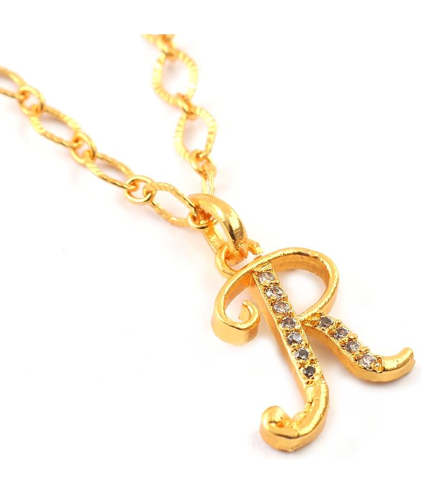 Jewar Mandi - Golden Pendant ( Pack of 1 )