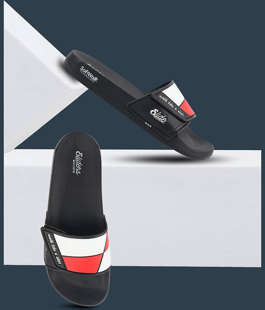 Welcome Black Men's Slide Flip Flop