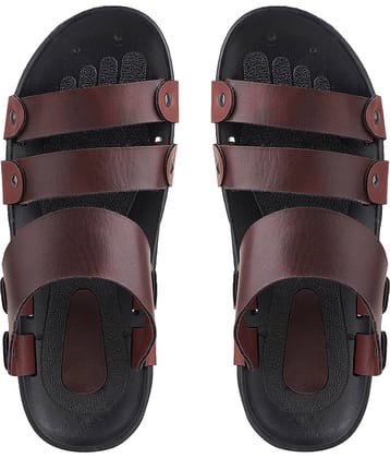Secritas - Brown Men's Leather Slipper