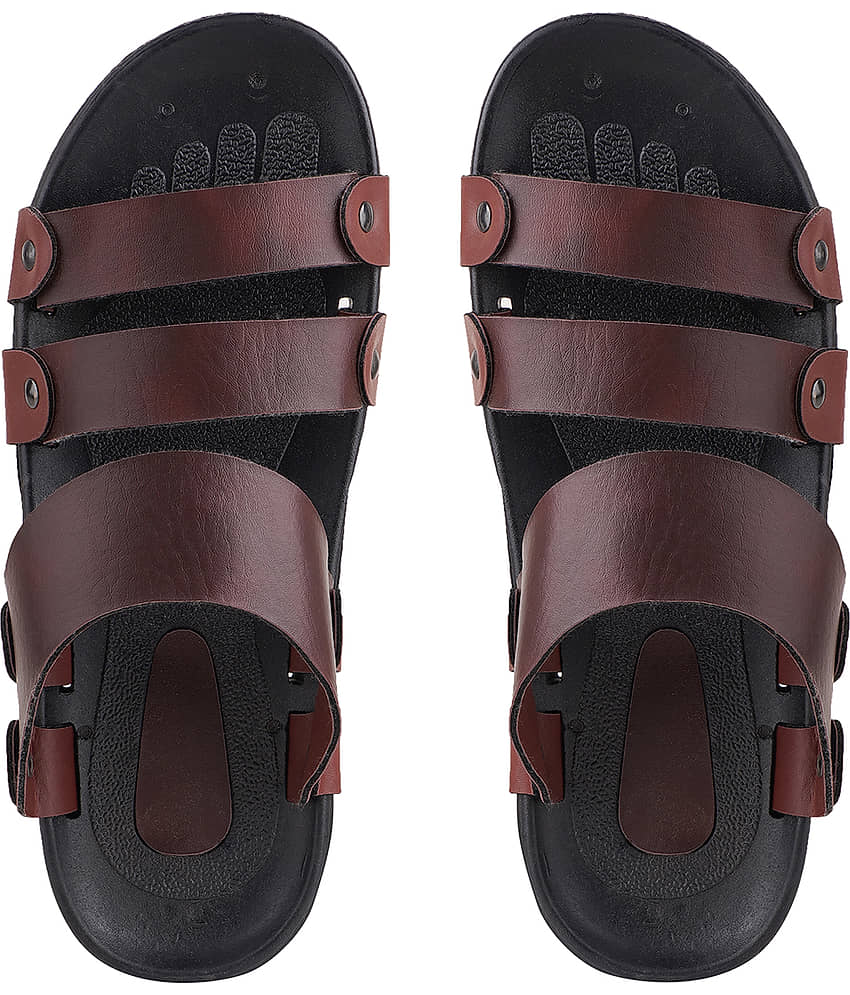Secritas - Brown Men's Leather Slipper