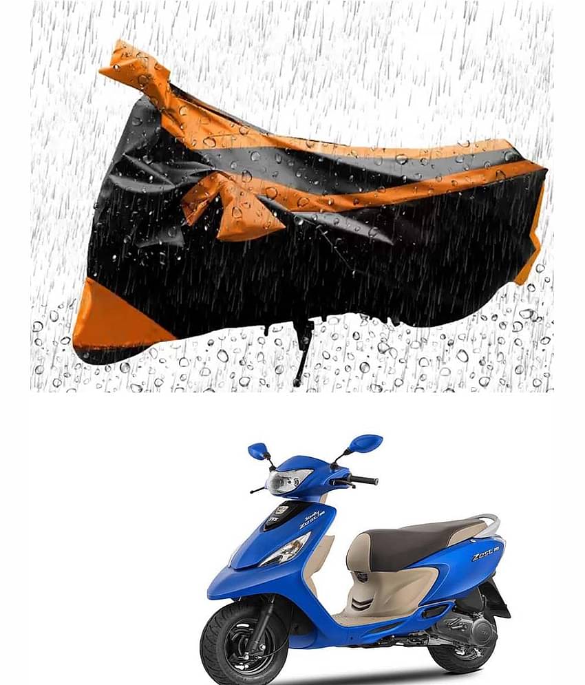 RONISH Bike Body Cover for TVS Scooty Zest 110 ( Pack of 1 ) , Orange