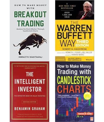 How to Make Money Trading with Candlestick + The warren buffett way + The Intelligent Investor + How to Make Money through Breakout Trading