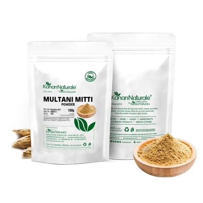 Combo of Multani mitti powder 100gm +Rose water 100ml  by Kerala Naturals