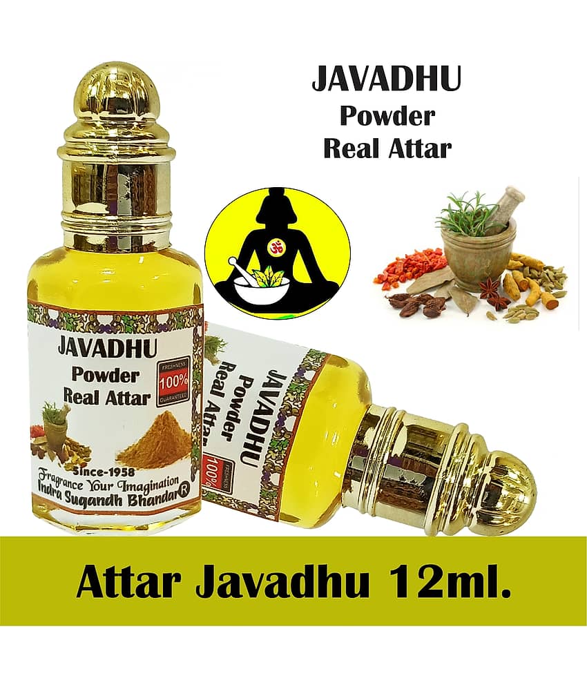 INDRA SUGANDH BHANDAR - Javadhu Powder (Indian Javadhu Beige) Attar For Men & Women 12ml Pack Of 1