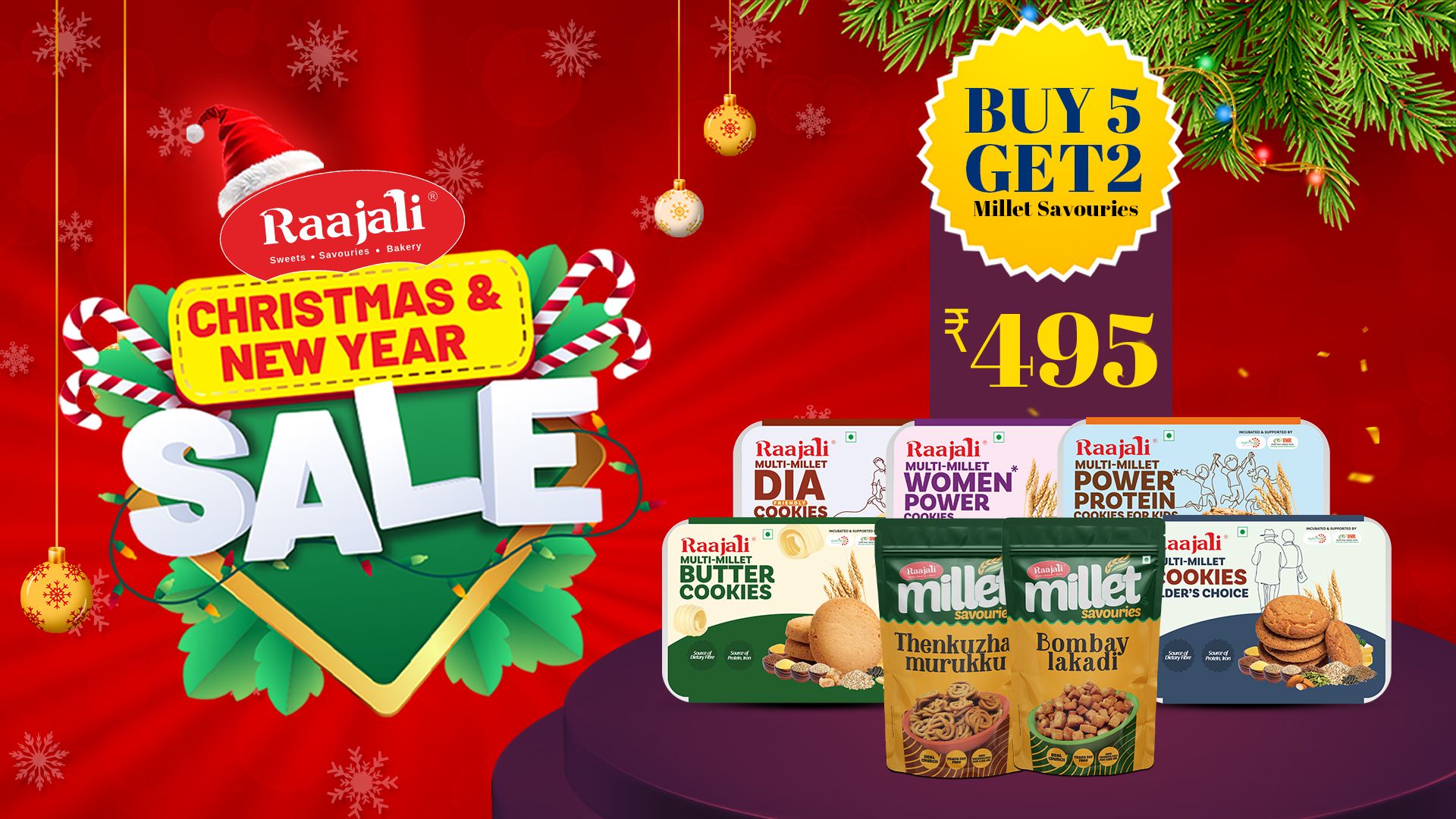 Multimillet Cookies and Savouries