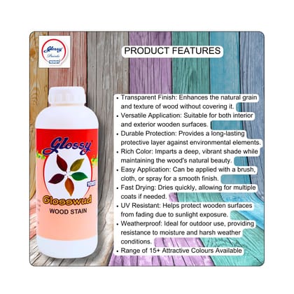 1001 Glosswud Wood Stain, Natural for Furniture, Moldings, Paneling, Cabinets 1001 Glosswud Wood Stain, Natural for Furniture, Moldings, Paneling, Cabinets
