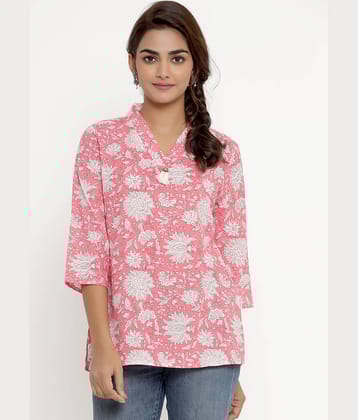 miravan Women's Cotton Regular Top ( Pink )