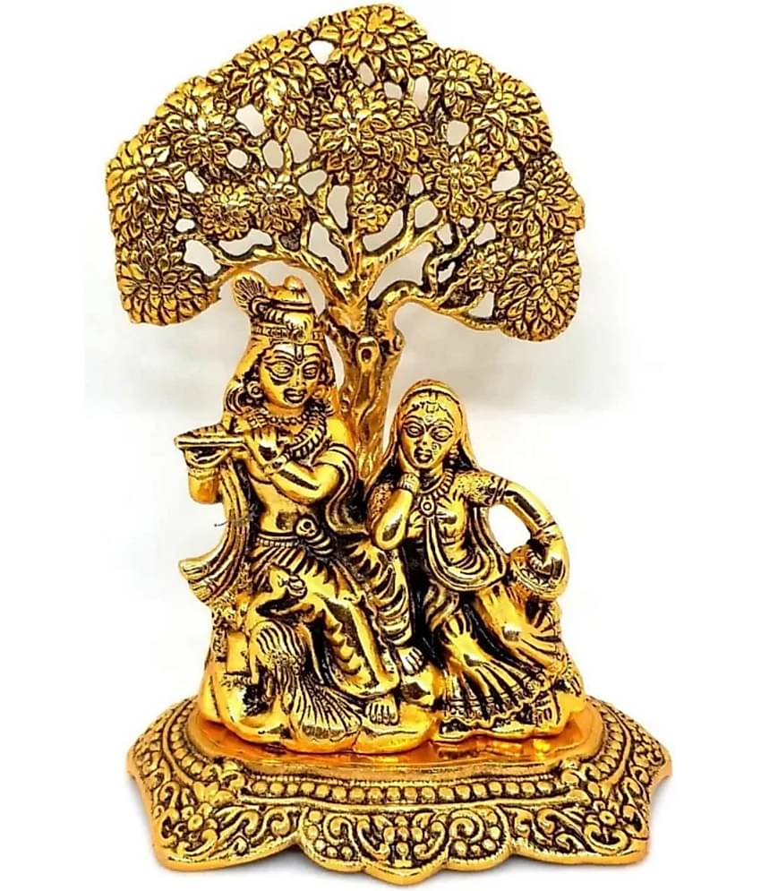 Shri Astha Vinayak Iron Radha Krishna Idol ( 19 cm )