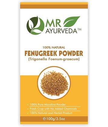 MR Ayurveda 100% Natural Fenugreek Powder Hair Scalp Treatment 100 g