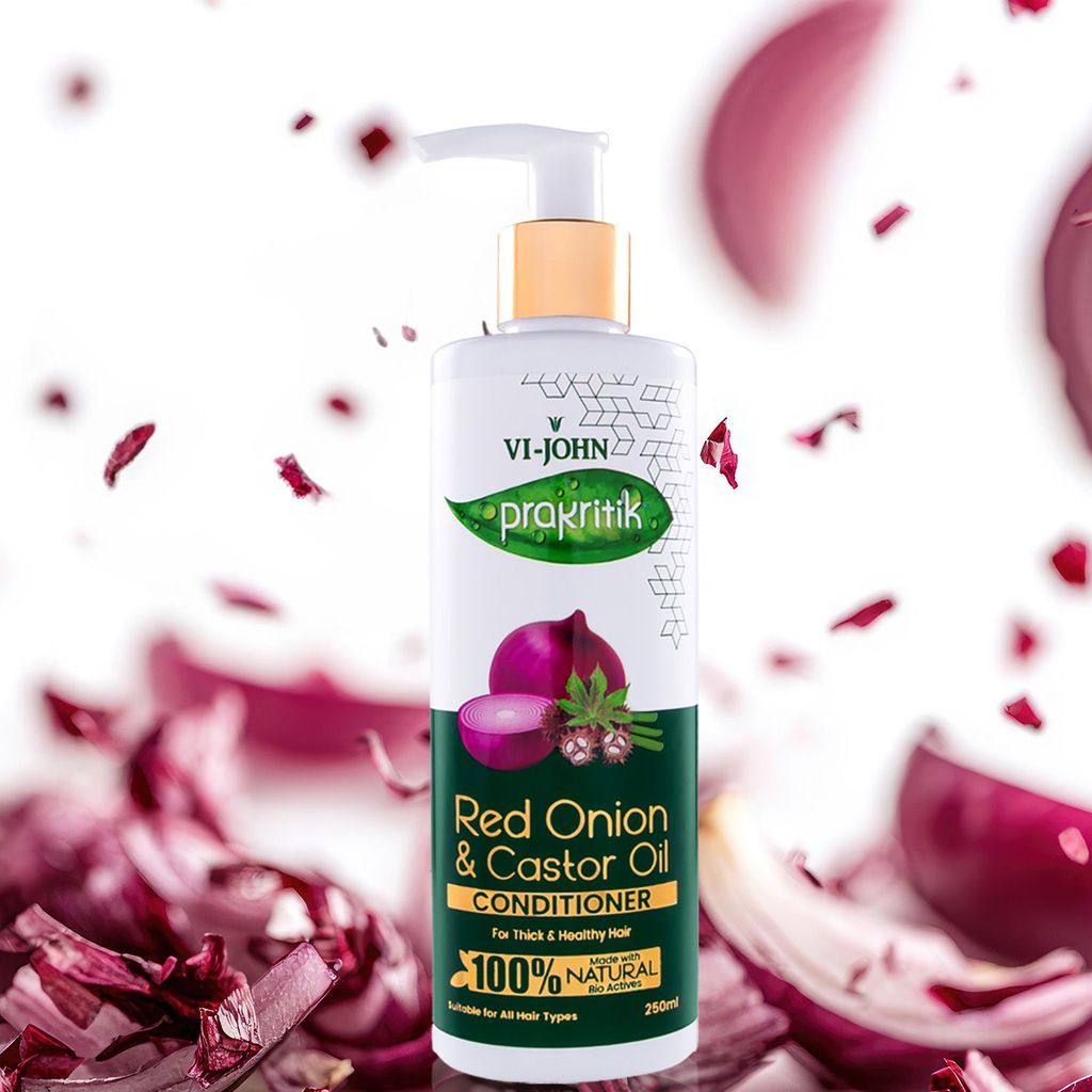 VI-JOHN Prakritik Red Onion & Castor Oil Conditioner for Men