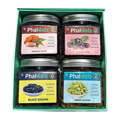 Raisins & Dates 800 Gms Gift Box of 4