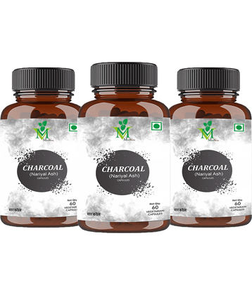 Charcoal Activated Veg. Capsules Pack of 3 - 60's