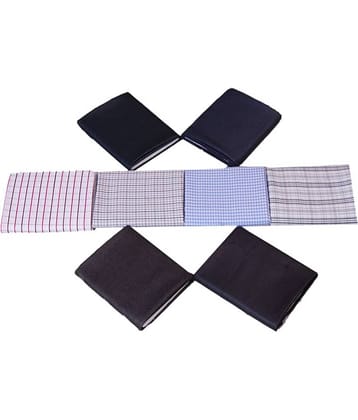 Gwalior Premium Poly Blend Unstitched Shirts & Trousers - Set Of 8 (4 Pant And 4 Shirt)