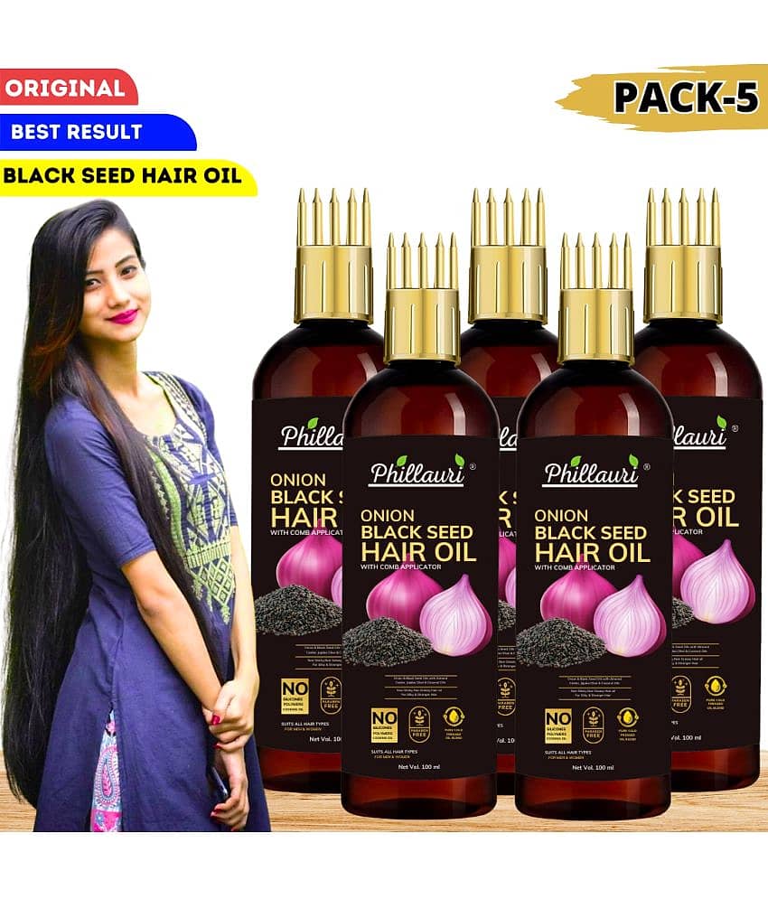 Phillauri - Anti Hair Fall Onion Oil 500 ml ( Pack of 5 )
