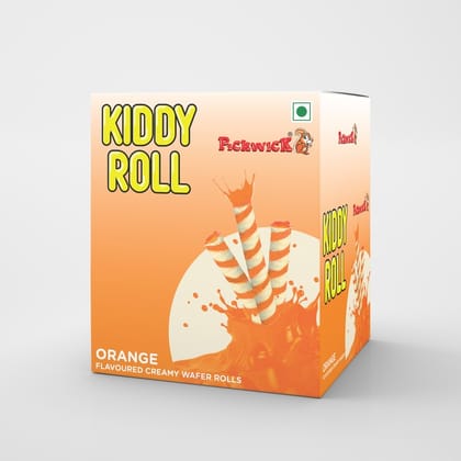 PICKWICK Kiddy Roll, Orange Flavoured Wafer Roll - 240 gm (10g x 24pcs)