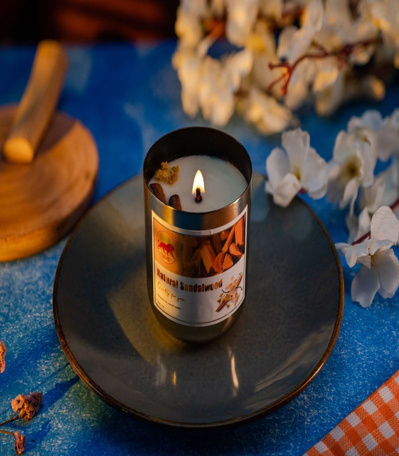 Golden Sandalwood Bliss Aroma Candle