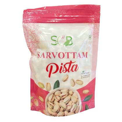 Sarvottam Pista (American) | Premium Pistachios with No Added Salt | Crunchy & Fresh Dry Fruits | Protein-Rich Healthy Snack