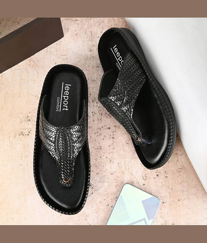 Leeport - Tan Men's Leather Slipper