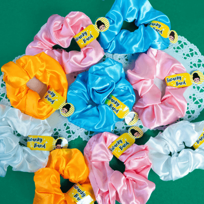Swanky Bands-The Lightup Scrunchie-Pink