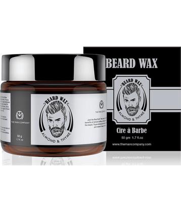 The Man Company Beard Wax/Softener Beard Styling For Men with Almond & Thyme Oil For Growing Beard Faster - 50gm