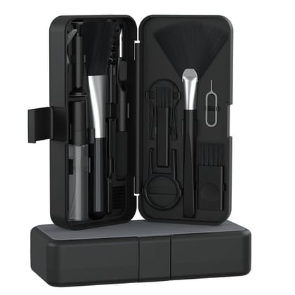 Portronics Clean N 18 in 1 Smart Gadget Cleaning Kit (Black)