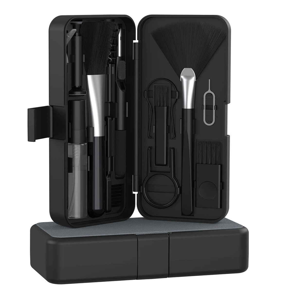 Portronics Clean N 18 in 1 Smart Gadget Cleaning Kit (Black)