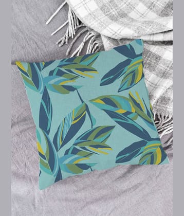 Houzzcode Single Blue Pillow Cover