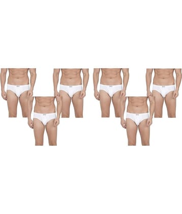 VEE SAA Pack of 6 Cotton Briefs For Men's ( White )