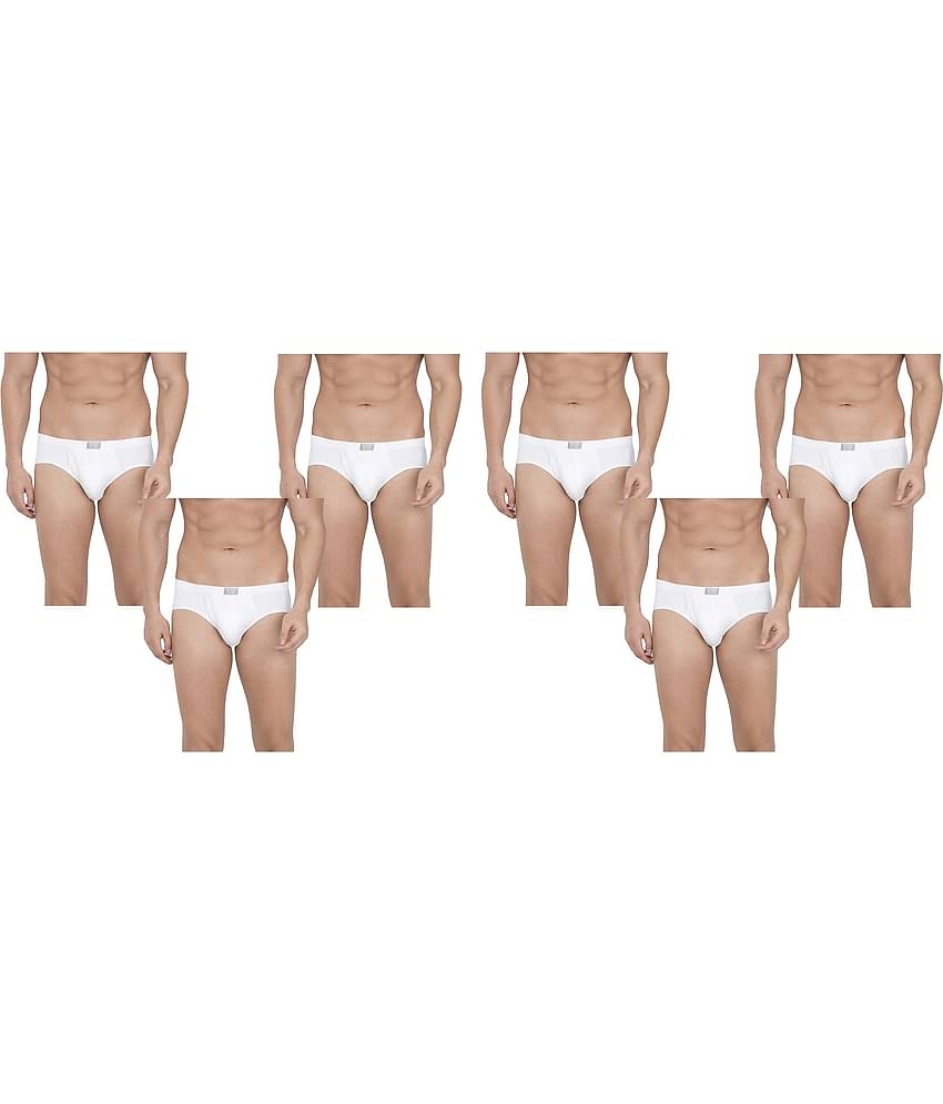 VEE SAA Pack of 6 Cotton Briefs For Men's ( White )