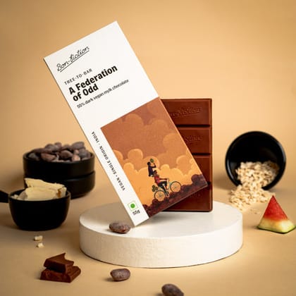 Bon Fiction A Federation Of Odd - Dark Mylk Chocolate, 55 gm