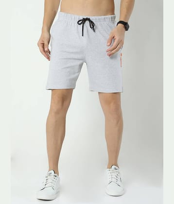 Ardeur - Grey Cotton Blend Men's Shorts ( Pack of 1 )
