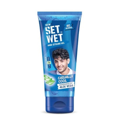 Set Wet Styling Hair Gel For Men - Casually Cool, 100 Ml Tube Set Wet Styling Hair Gel For Men - Casually Cool, 100 Ml Tube
