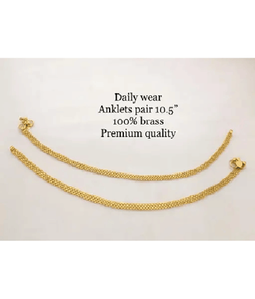 Sai Trading Gold Anklets ( Pack of 1 )