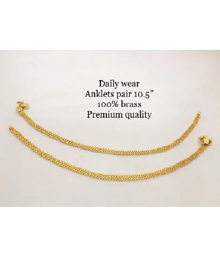 Sai Trading Gold Anklets ( Pack of 1 )