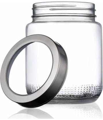 CROCO JAR - Transparent Glass Spice Container ( Pack of 2 )
