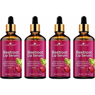 PARK DANIEL Premium Beetroot Lip Serum Oil- For Soft and Shiny Lips Combo Pack Of 4 Bottle, 30ml(120ml) (Peppy Red, 120 ml)