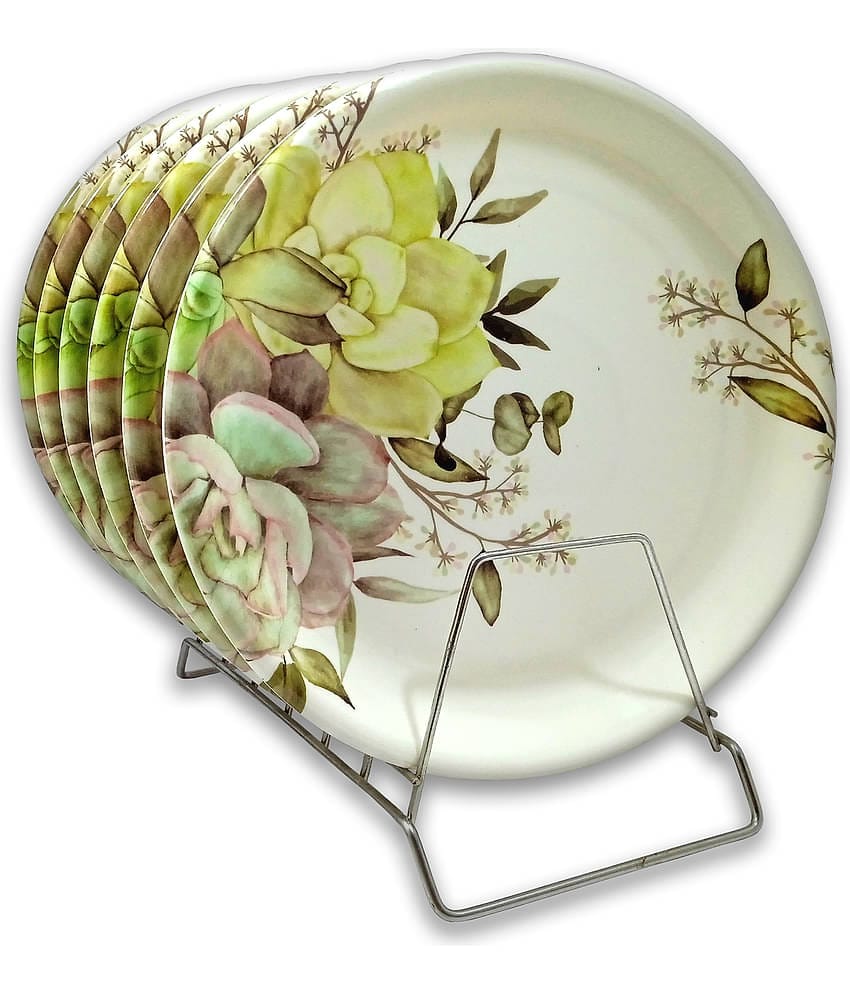 Inpro 6 Pcs Melamine Multi Color Full Plate