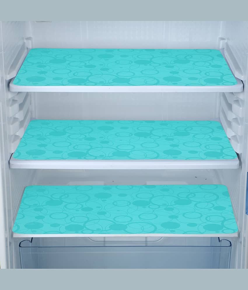 E-Retailer Set of 3 PVC Green Fridge Mats