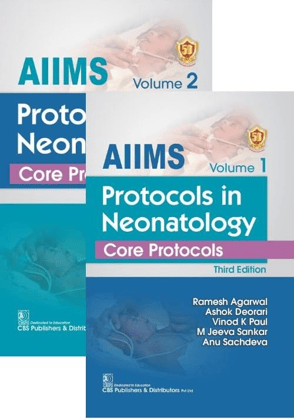 AIIMS Protocols In Neonatology Core Protocols 3ed, 2 Vol Set. - 2024