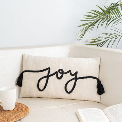 Joyful Fringes Cushion Cover-12"x20"