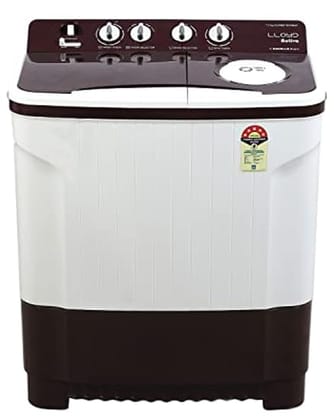 Lloyd 7.5 kg 5 Star Semi Automatic Top Load Washing Machine |1300 RPM | Soak Function | 3 Wash Programs | Swift Dry | Magic Filter, (GLWMS75DDMAC, Dark Maroon and White) Lloyd 7.5 kg 5 Star Semi Automatic Top Load Washing Machine |1300 RPM | Soak Functio