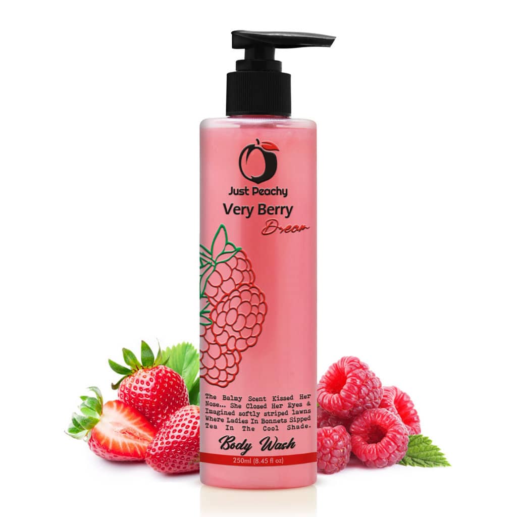 Just Peachy Very Berry Dream Shower Cream Enriched With Raspberry Strawberry & Vitamin E 250ml