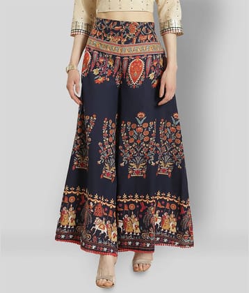 Juniper - Multicolor Cotton Flared Women's Palazzos ( Pack of 1 )