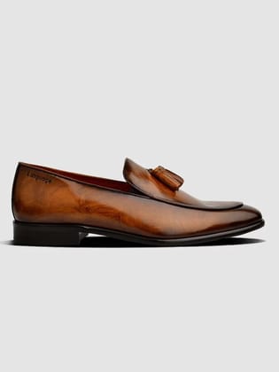 Language Lm940 Tassel Loafers-41 / Brown